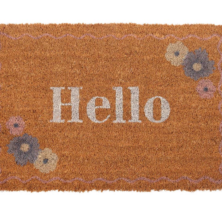 Something Different Wholesale - Wholesale Door Mat - Natural Spring Floral Hello Doormat2