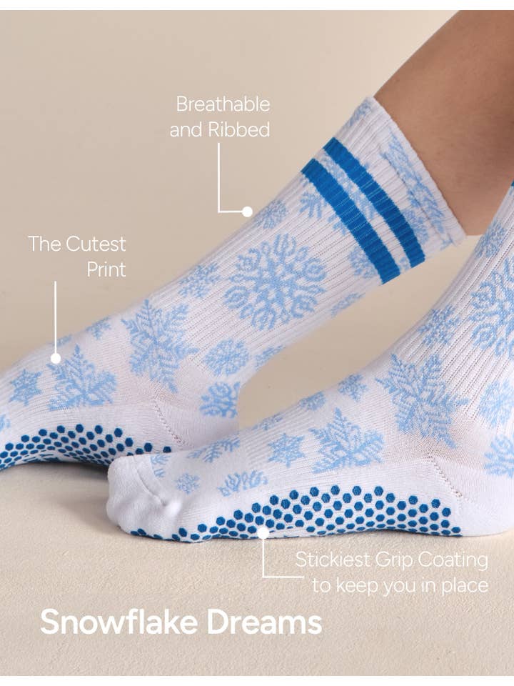 LUCKY HONEY - Vente Chaussettes – femme - La chaussette antidérapante à imprimé tube haut1