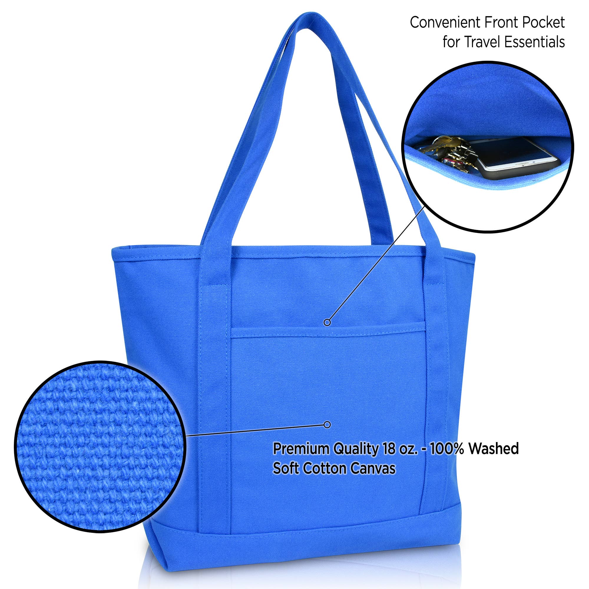 Dalix – wholesale Tote bag – Women's – DALIX 20" Solid Color Cotton Canvas Shopping Tote Bag38