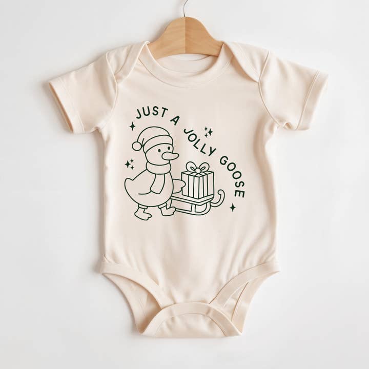 Gewoon Een Vrolijke Gans | 100% Katoenen Babyromper of T-shirt voor wholesale door Wildflowers + Cotton