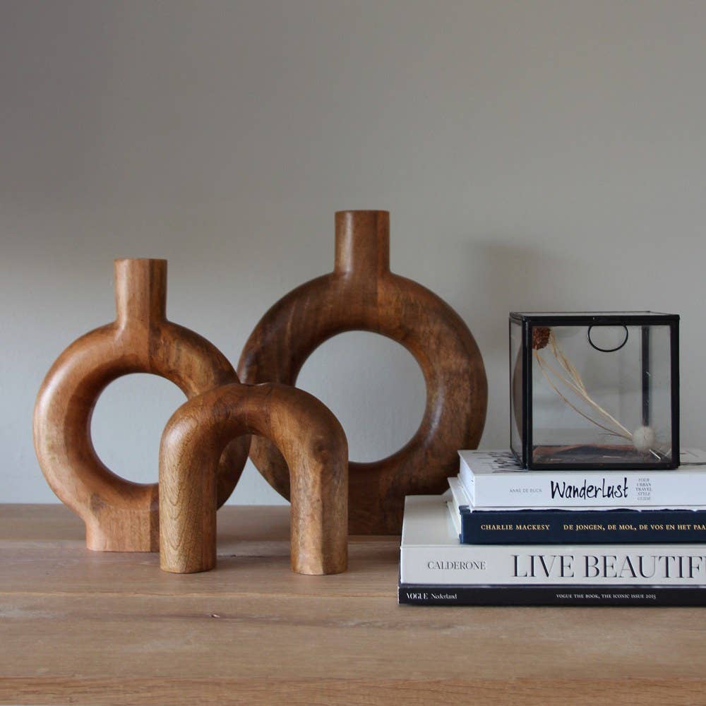 EARTHWARE - Wholesale Vase - Yogi S wooden vase1