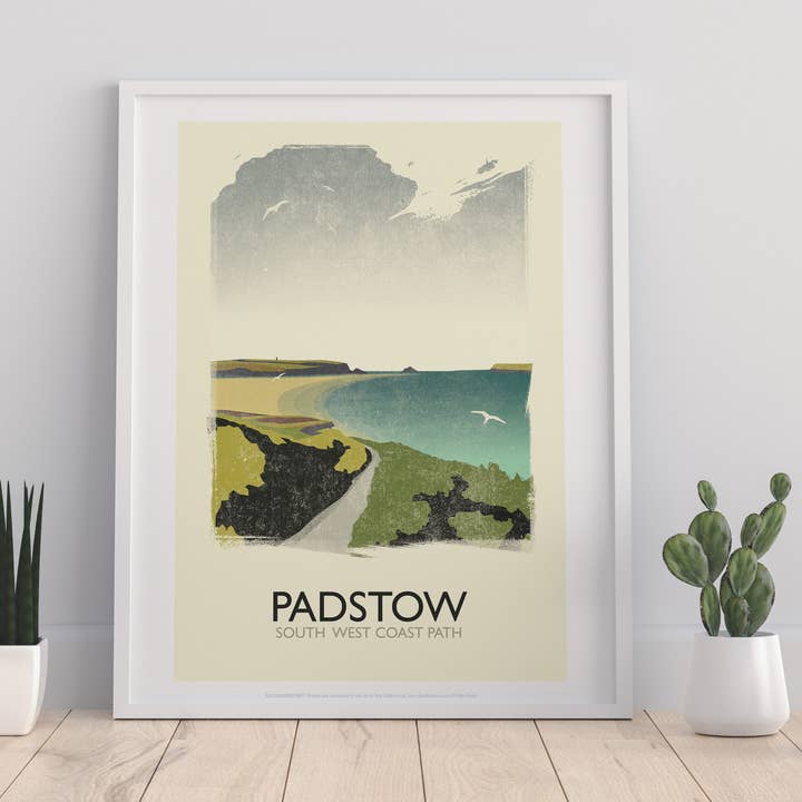 Star Editions – wholesale Konsttryck – Padstow - South West Coast Path - 11X14 ”Premium konsttryck0