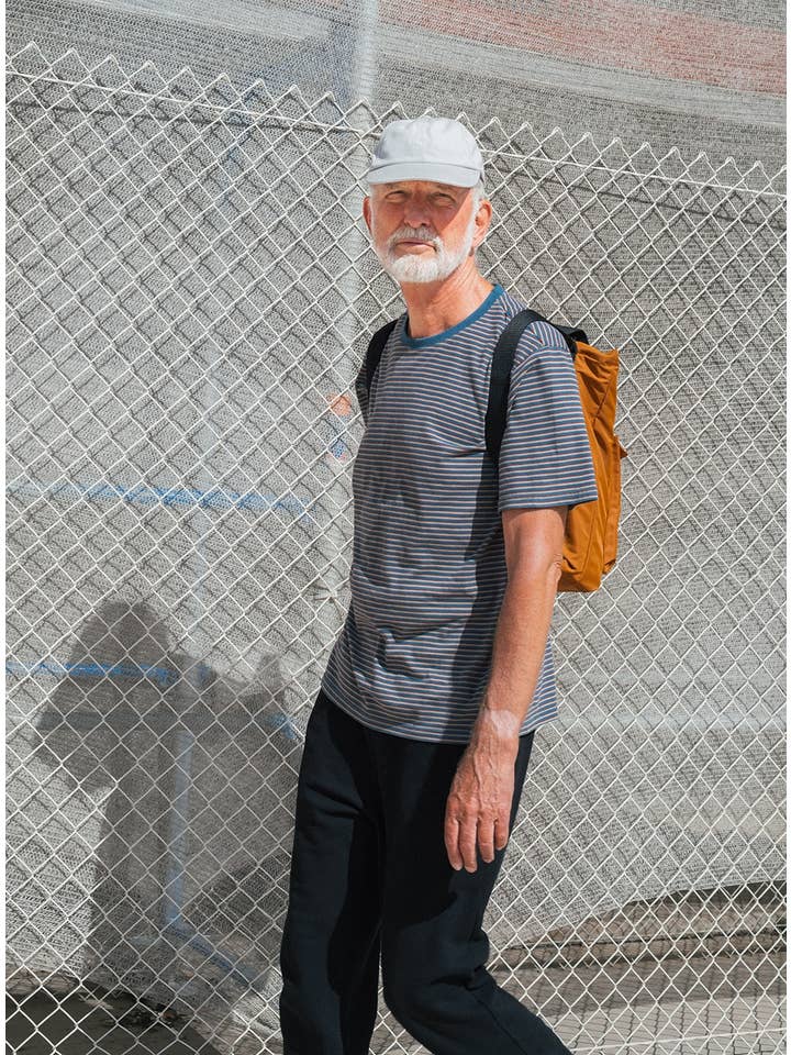 wetheknot - Wholesale T-Shirt - Men's - Stripes t-shirt (bottle green) — Organic cotton1