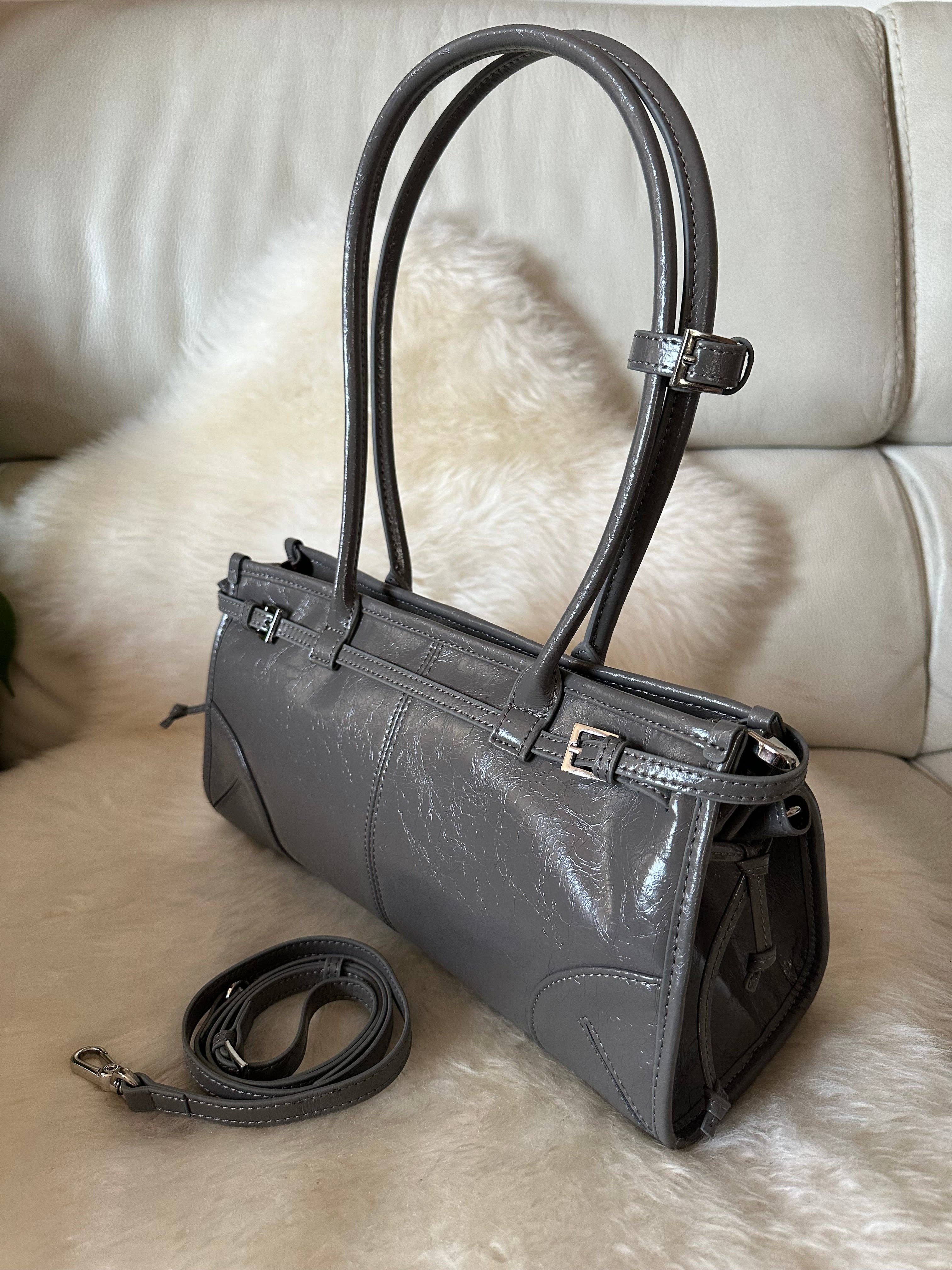 Zhade – Bolsa de ombro – Mulher por atacado – ASTRID - Bolsa de couro genuíno brilhante0