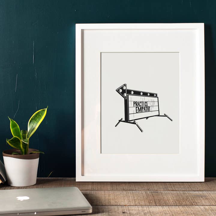 Starfangled Press - Wholesale Art Print - Practice Empathy Screenprint