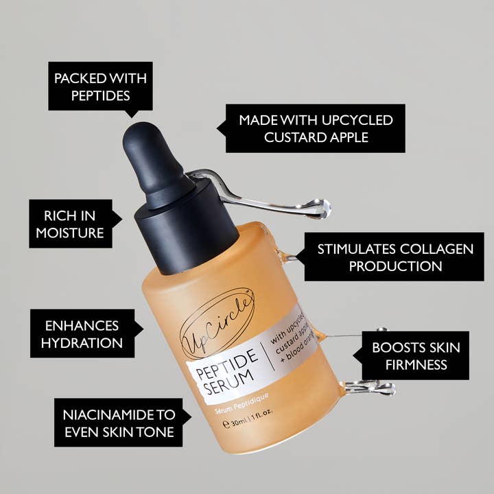 UpCircle Beauty UK - Wholesale Facial Serum/Concentrate - Anti-ageing Collagen Boosting Peptide Serum - Bulk Refill