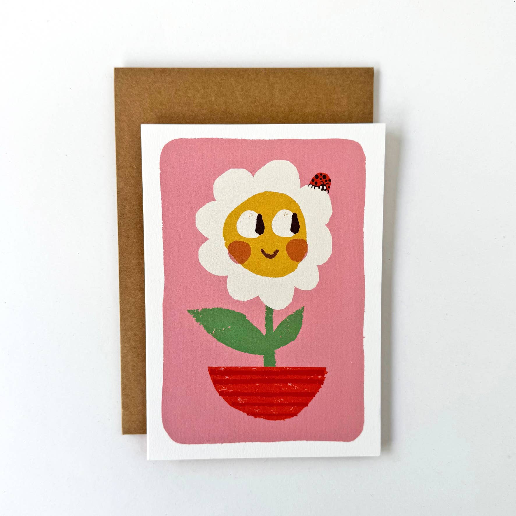 Florence Fry - Wholesale Everyday Greeting Card - Daisy Flower Pot Friend1