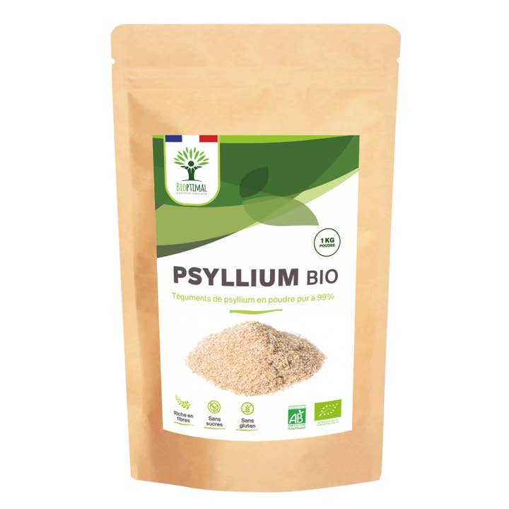 Bioptimal – Großhandel Protein-/Superfood-Pulver – Biologisches blondes Flohsamenpulver - Verpackt in Frankreich