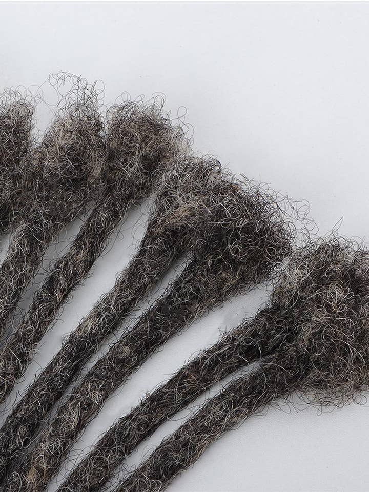 Salt and Pepper Handmade Dreadlock 100% Human hair Extensio for wholesale by Elimicah