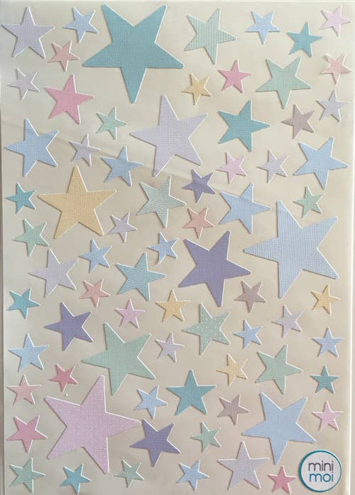 minimoi - Wholesale Wall Decor - Kids & Baby - Stickers Stars Pastel Colors3
