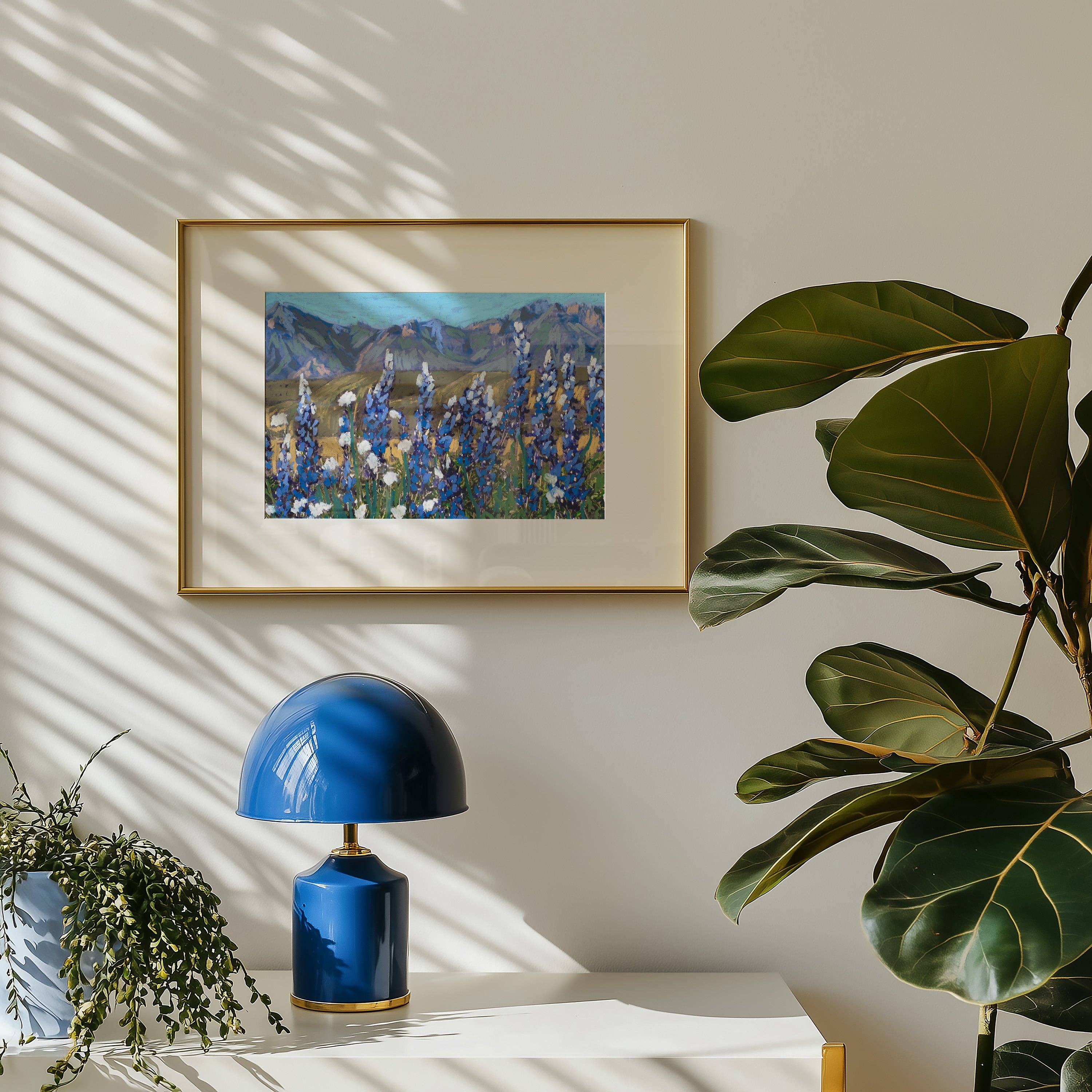 El Baker Art - Wholesale Art Print - Bluebonnets Big Bend National Park Art Print5