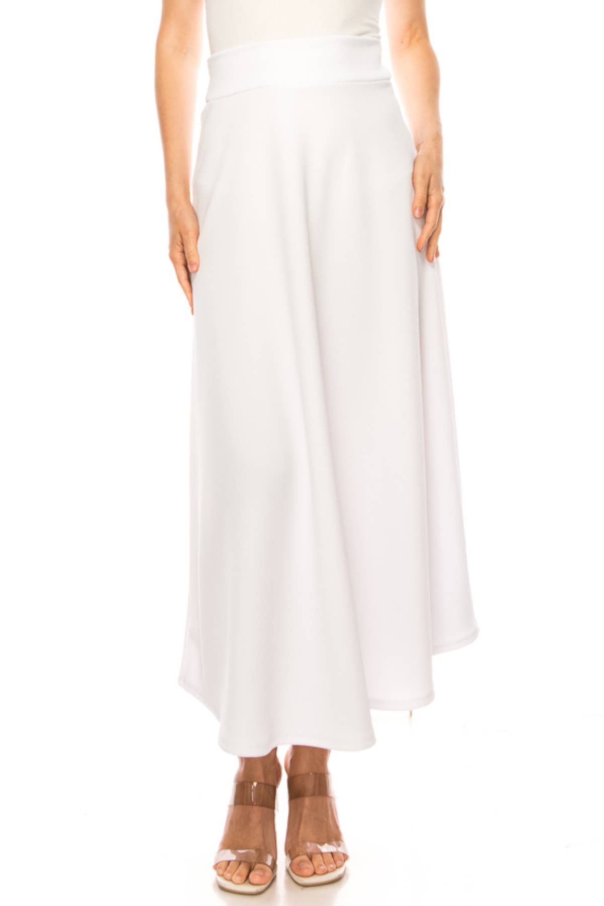 MOA COLLECTION - Wholesale Skirt - Women's - Women's Casual Solid Flare A-line Long Skirt37
