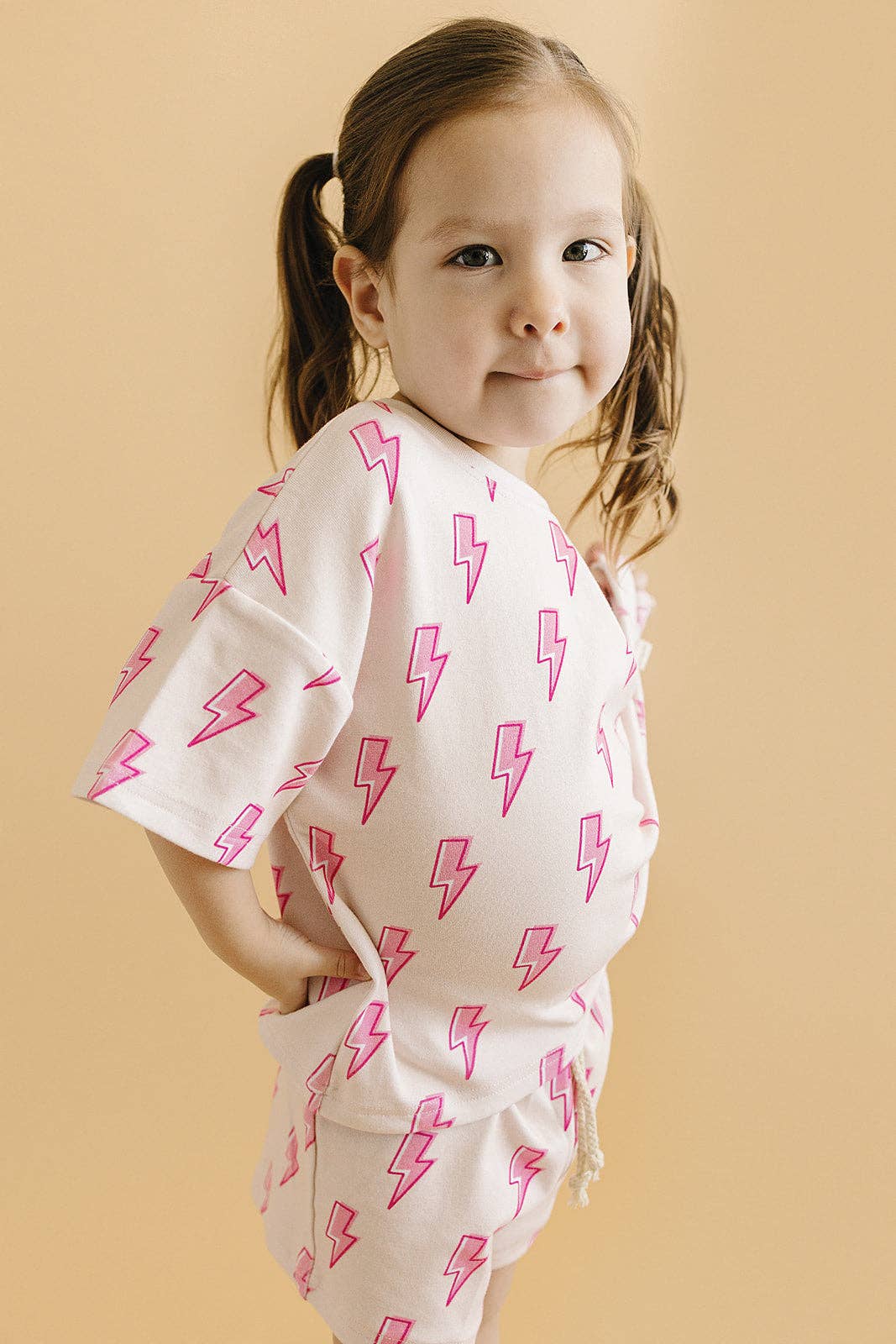 Lucky Panda Kids - Wholesale Top & Short Set - Kids - Shorts Set | Pink Bolts17