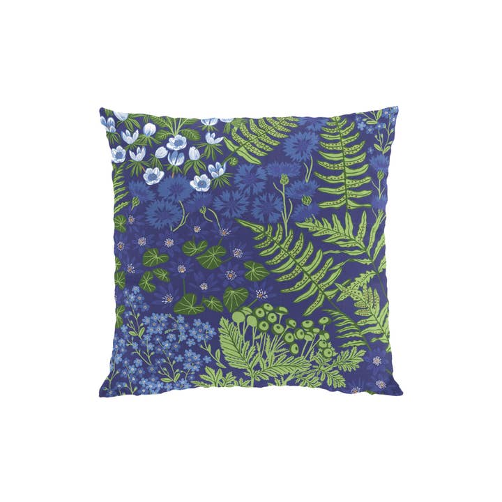 Blue Flower Blue Cushion Cover for wholesale by Arvidssons Textil