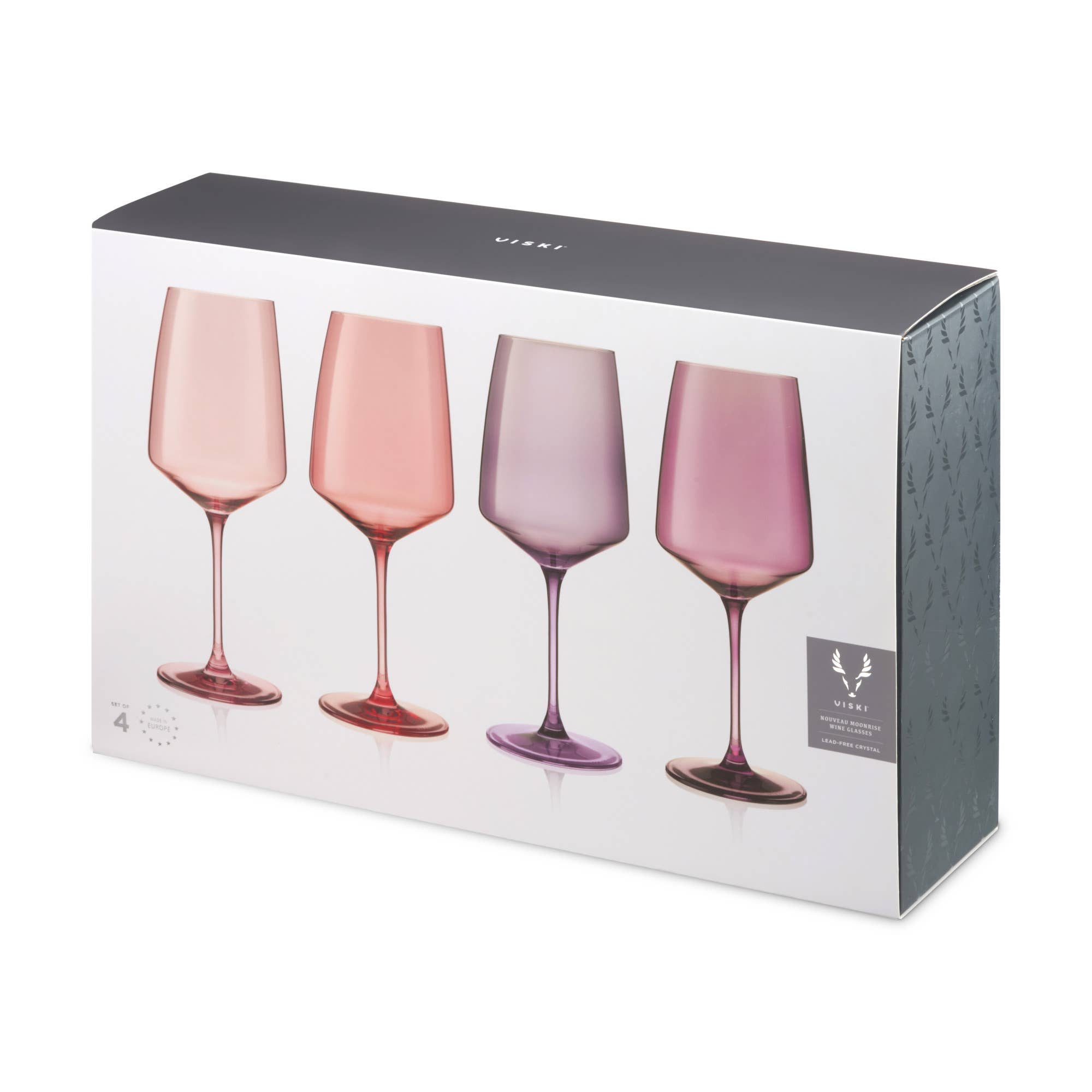 Viski - Wholesale Wine Glass - Reserve Nouveau Crystal Wine Glasses in Moonrise Set of 41
