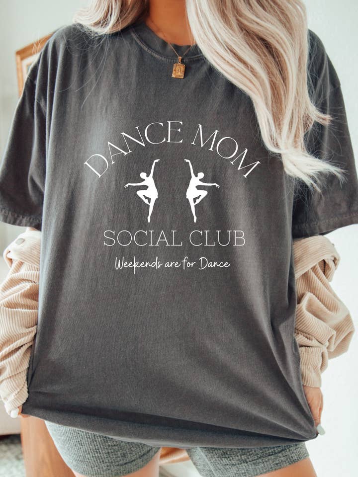 Gia Gifts Boutique - Wholesale Screen Printed T-Shirt - Women's - Preppy Dance Mom Social Club Graphic Tee | Dance | Dance Mom0