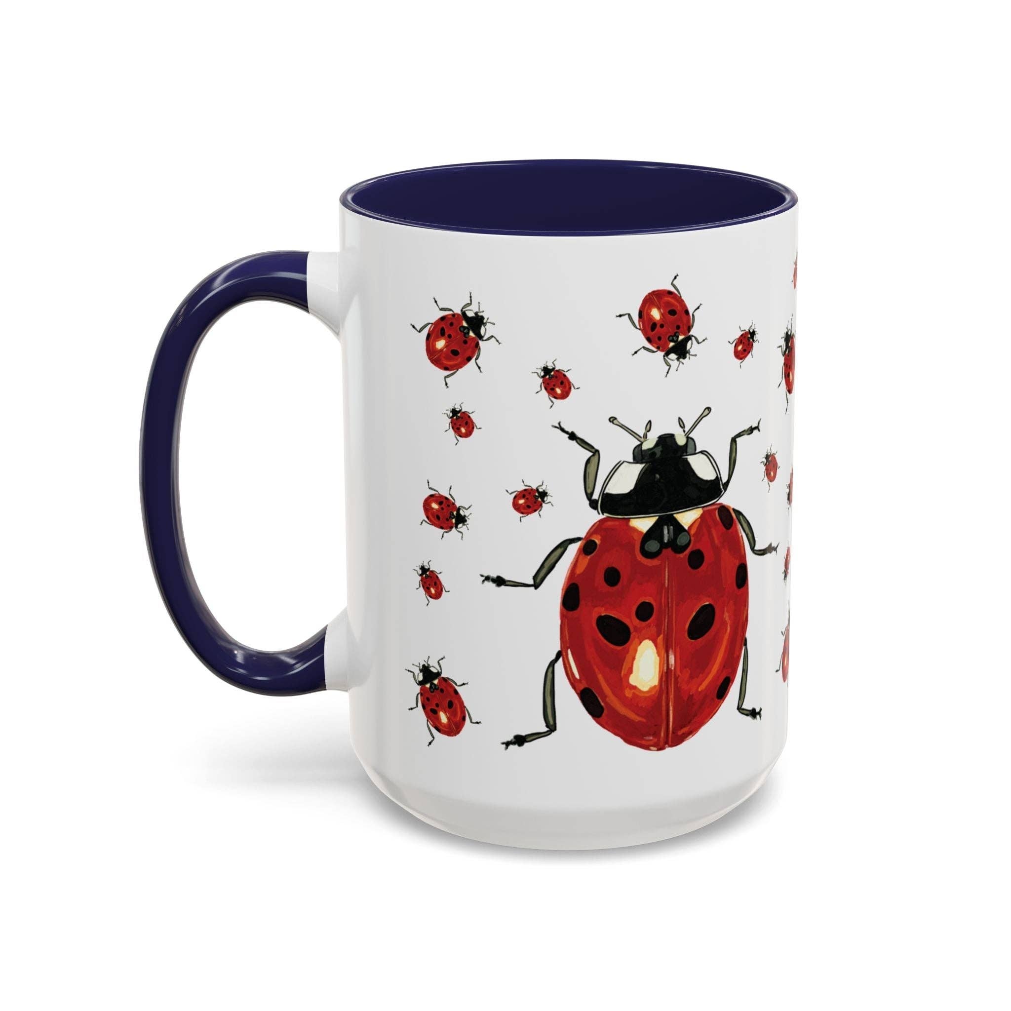 Blue Cava - Wholesale Coffee Mug - Ladybug Two Tone Ceramic Mug (11oz & 15oz)1