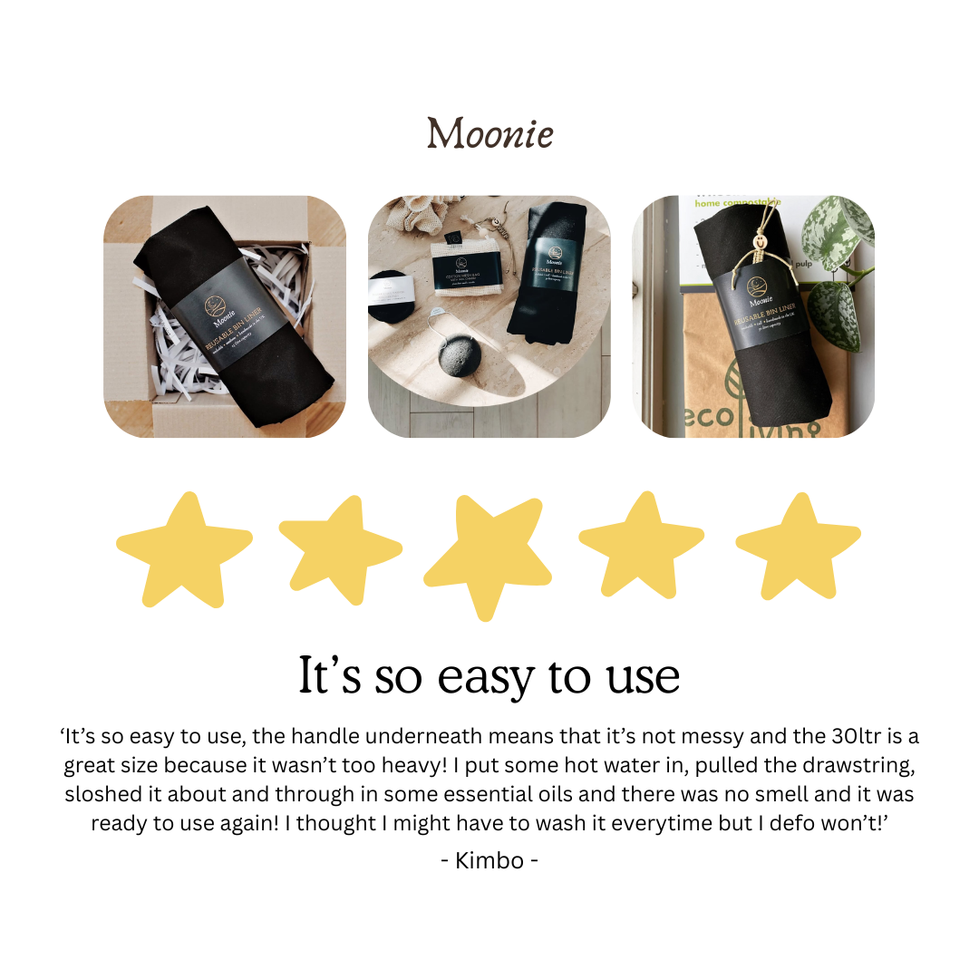 Moonie Eco Friendly Products - Vente Poubelles/Corbeilles - Sac doublure réutilisable pour poubelle2