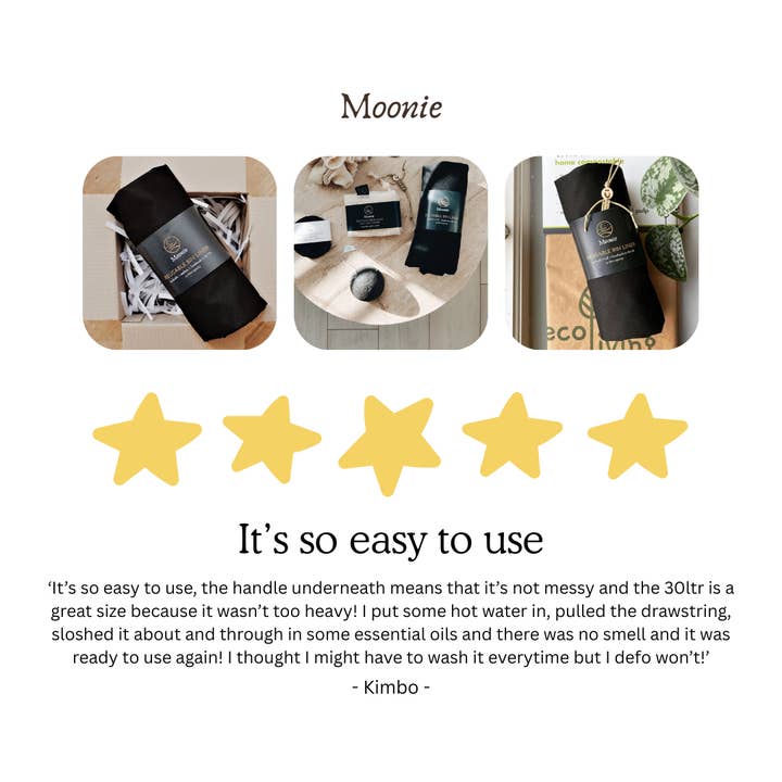 Moonie Eco Friendly Products - Wholesale Rubbish can/Rubbish bin - Reusable Bin Liner2