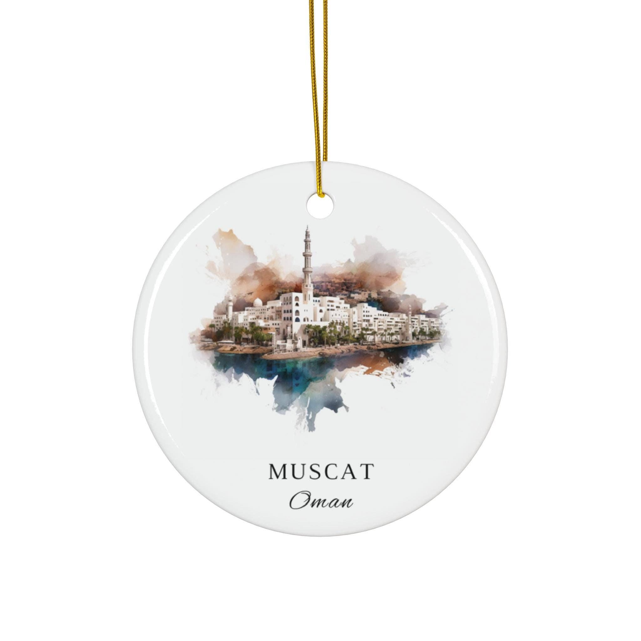 Premium Travel Art - Wholesale Ornament - Muscat Xmas Ornament | Ceramic | Gold String0