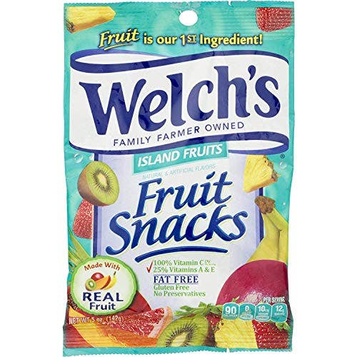 Shop The King - Wholesale Fruit Snacks - WELCH'S Fruit Snacks, Island Fruits, 5 Ounce (Pack of 12)
