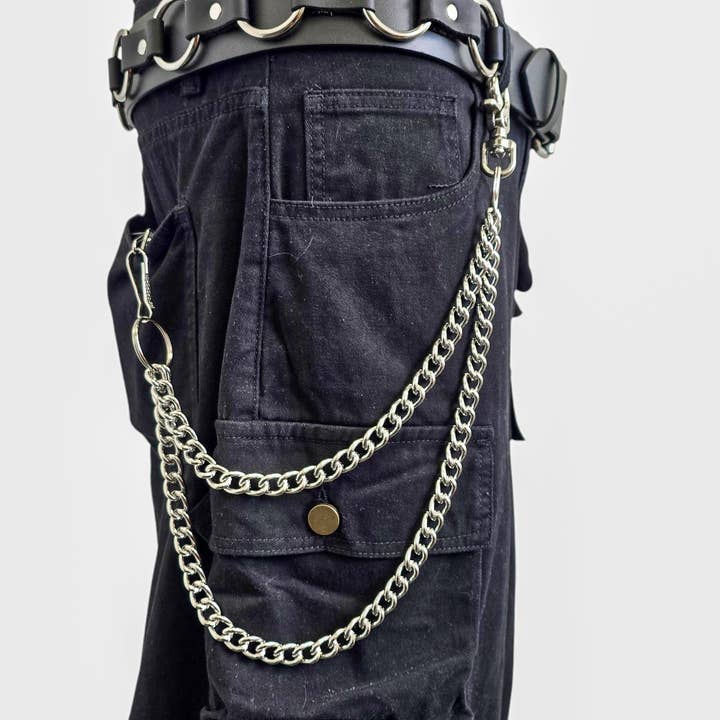 Funk Plus - Wholesale Keychain - Unisex - KC200REG DOUBLE REGULAR STEEL CHIAIN KEY CHAIN 24"2