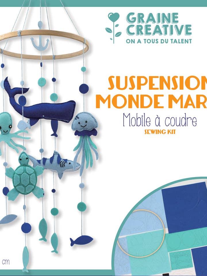 Kit de Móbile Marina para Costura Suspension Monde Marin por atacado de Graine Créative