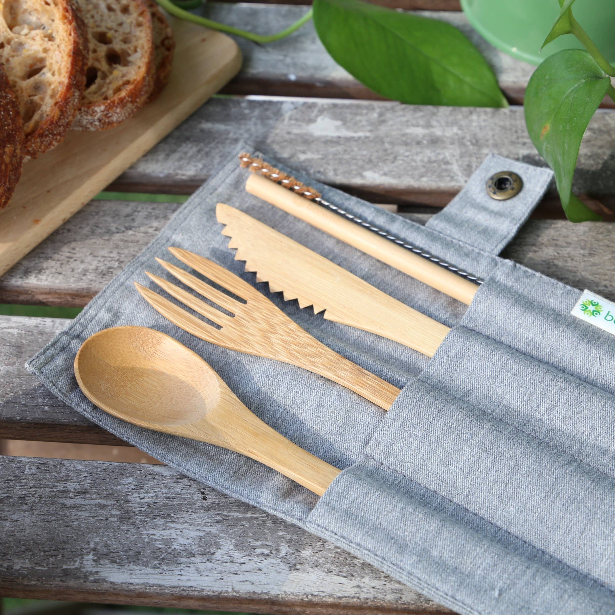 Beewise - Wholesale Assorted Cutlery Set - Reusable Cutlery Set | Handmade Bamboo1