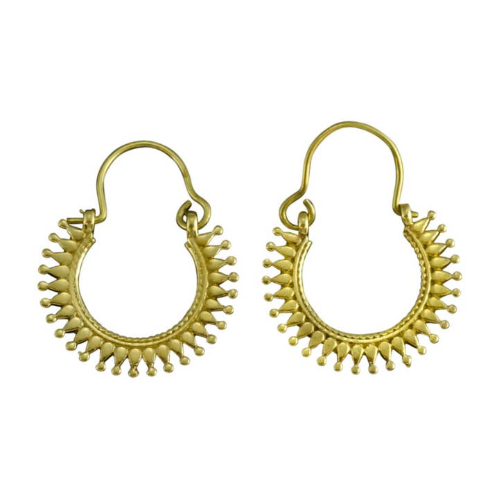 Spikey Hoop Earrings for wholesale by Saraswati Imports