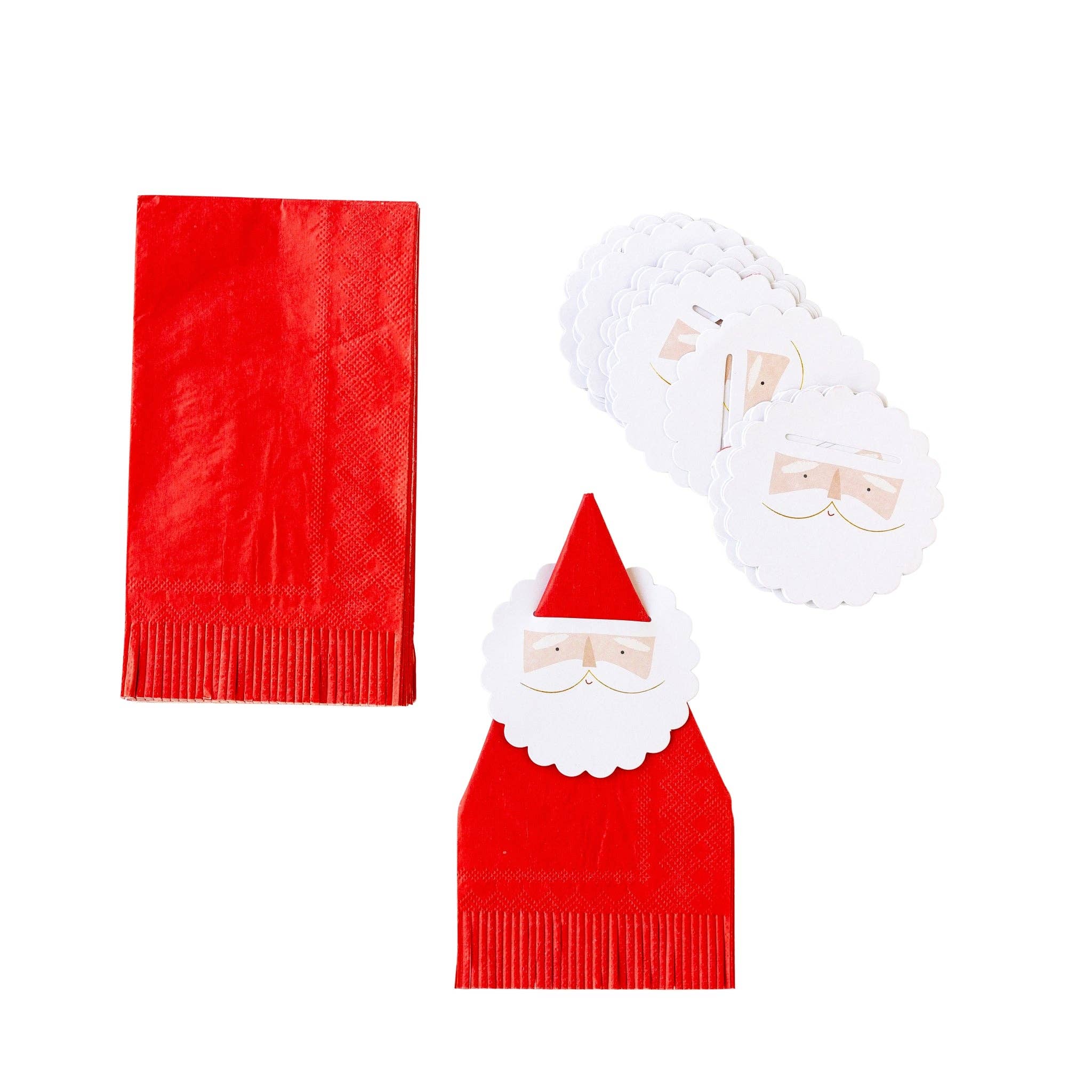 My Mind’s Eye – wholesale Disposable napkin – BEC1038 - Believe Santa Napkin Ring and Napkin Set3