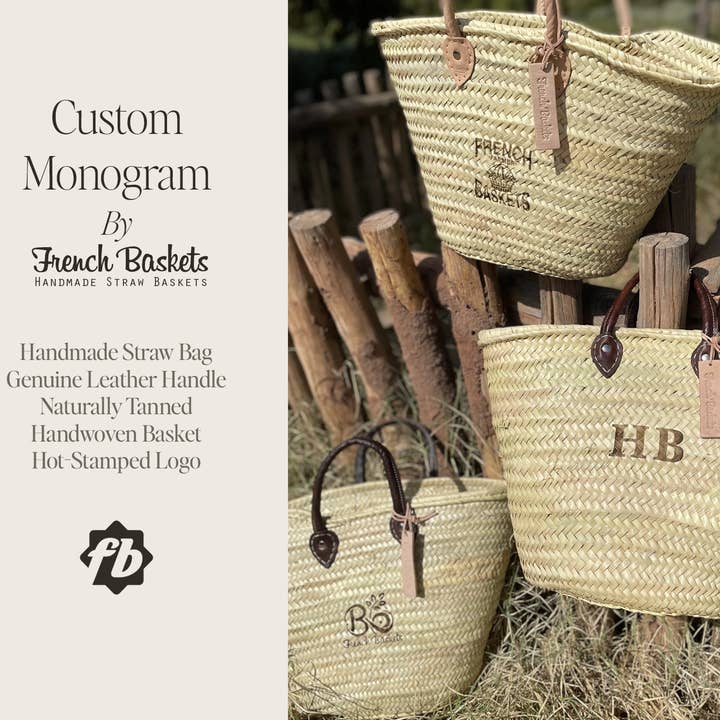 French Baskets - Vendita all'ingrosso Cinghia per borsa - Unisex - Monogramma personalizzabile con cestino francese stampato a caldo4