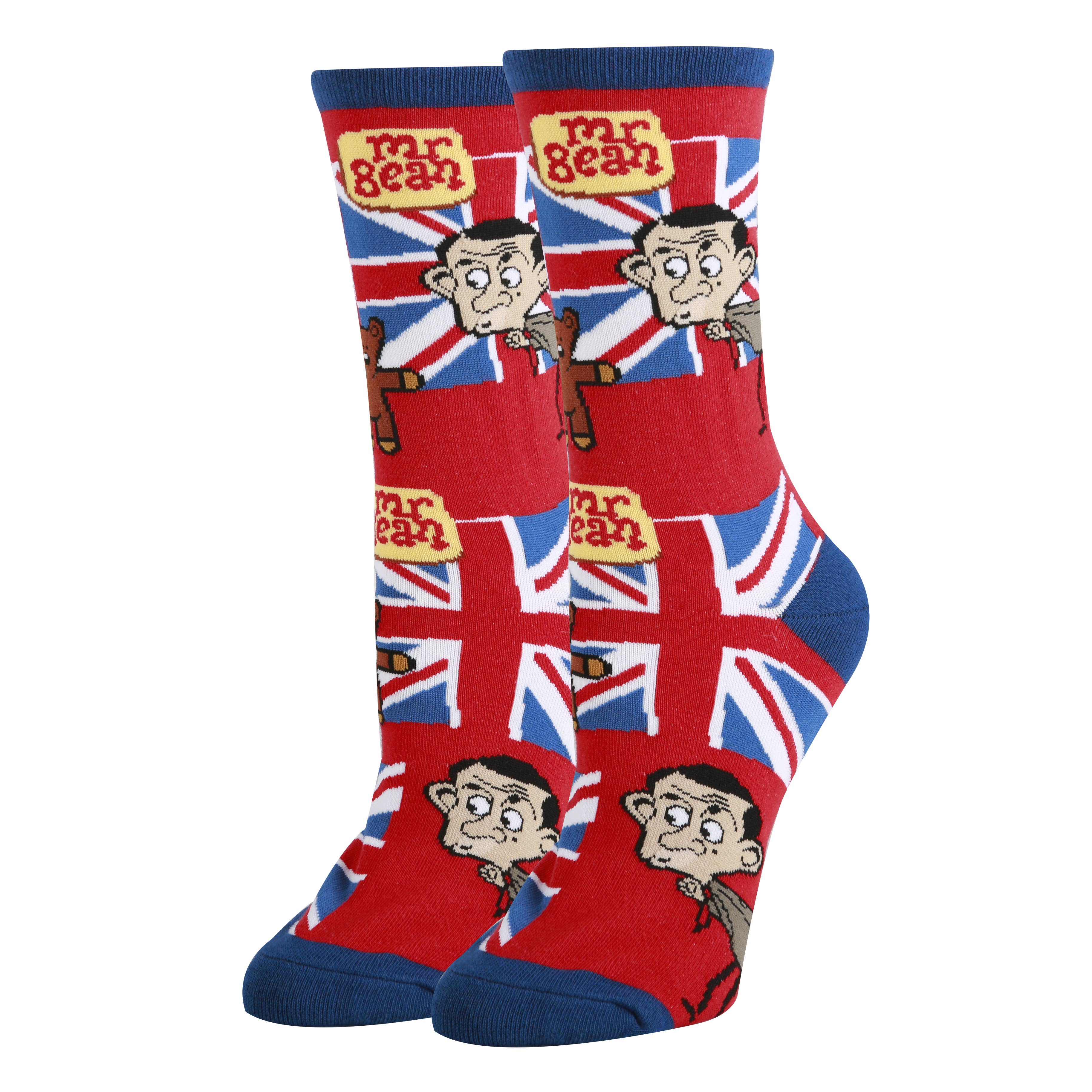 Oooh Yeah/Sock It Up/Oooh Geez Slippers - Wholesale Socks - Women's - Hanging with Mr Bean | Women's Cotton Crew Funny Socks3