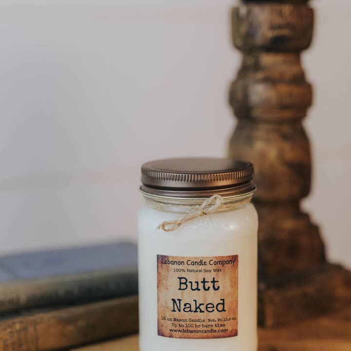 Lebanon Candle Company - Wholesale Jar/Filled Candle - Butt Naked Candle