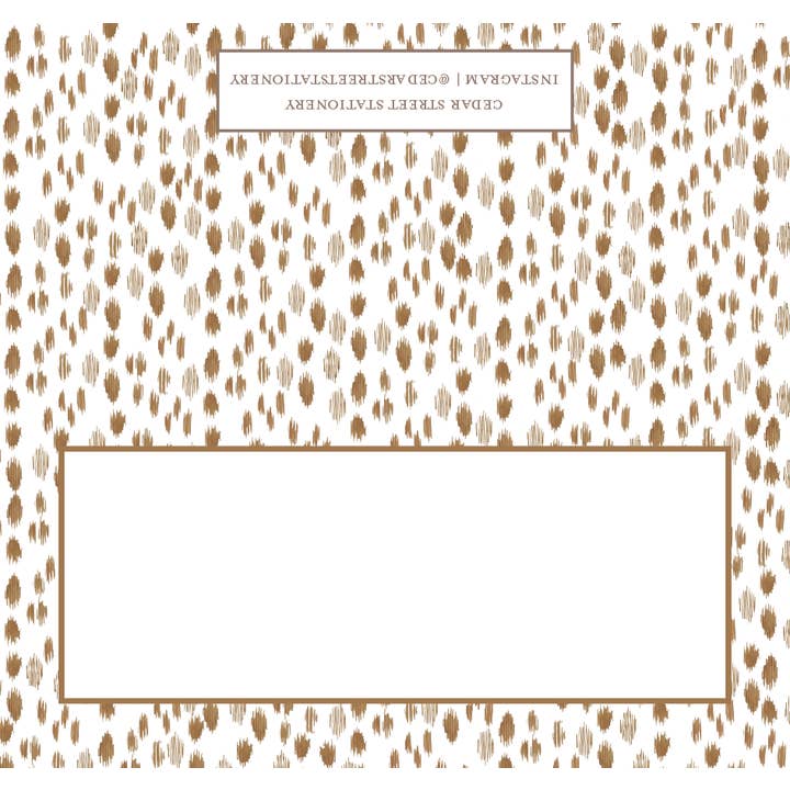 Les Touches Brown Place Cards for wholesale by Cedar Street Stationery