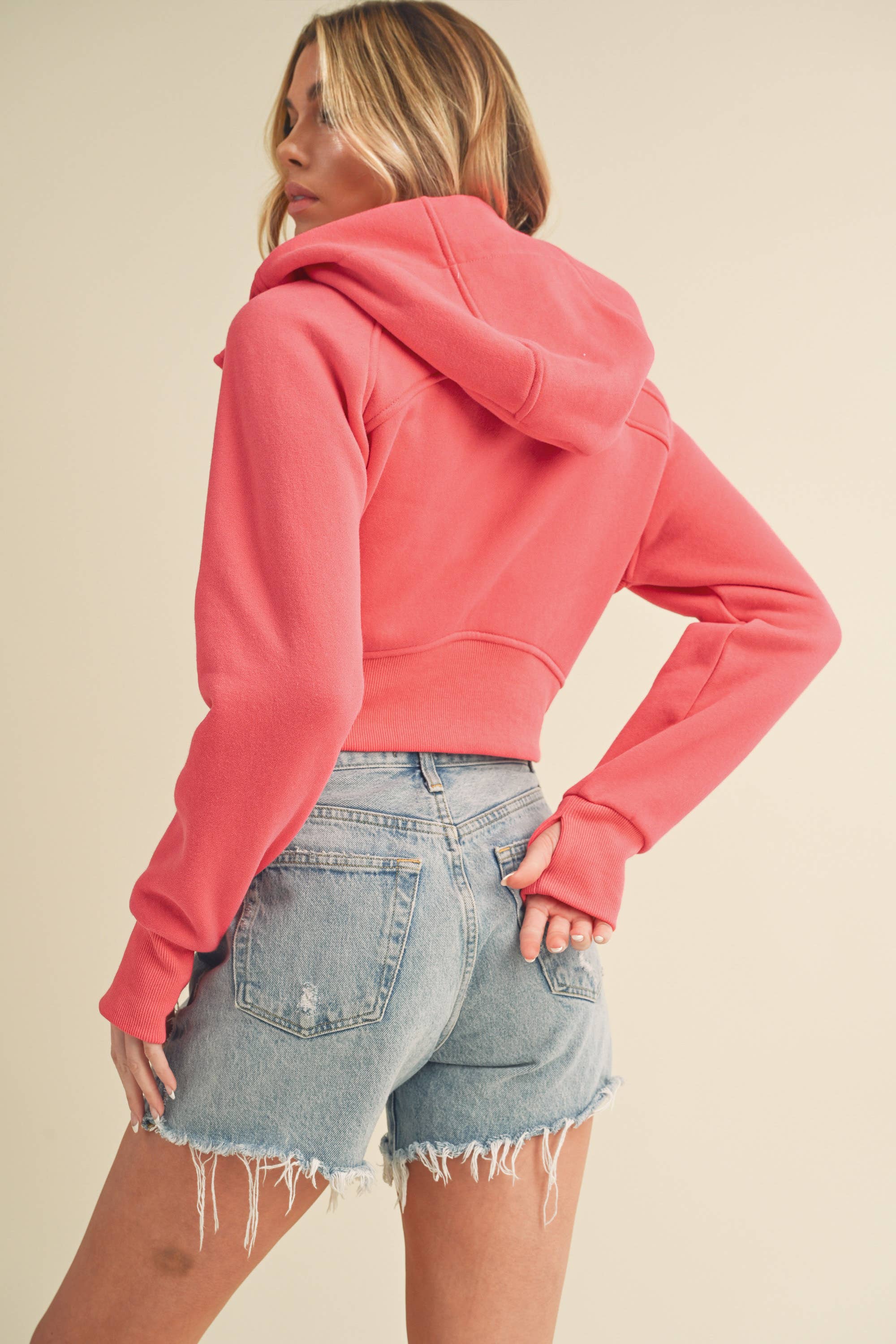 AEMI + CO - Wholesale Jacket - Women's - 5107DK Deva Cropped Hooded Jacket 61