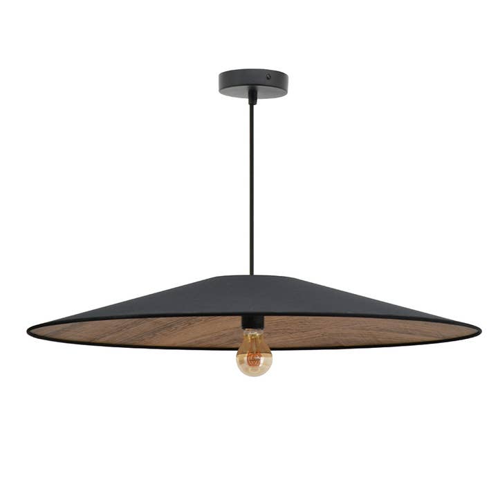 SOLO suspension D75cm Black/wood for wholesale by SEYNAVE