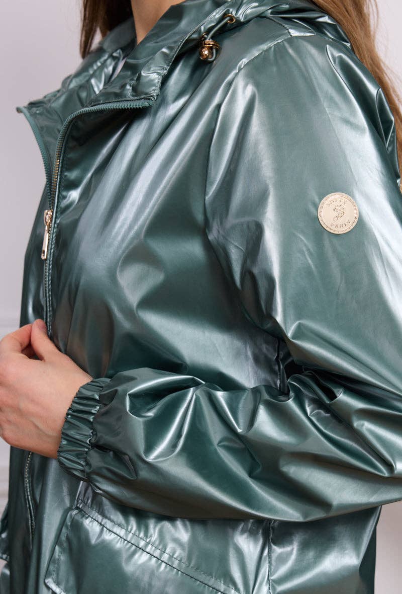 SOFTY - Vente Veste – femme - Blouson à capuche imperméable effet irisé S560218