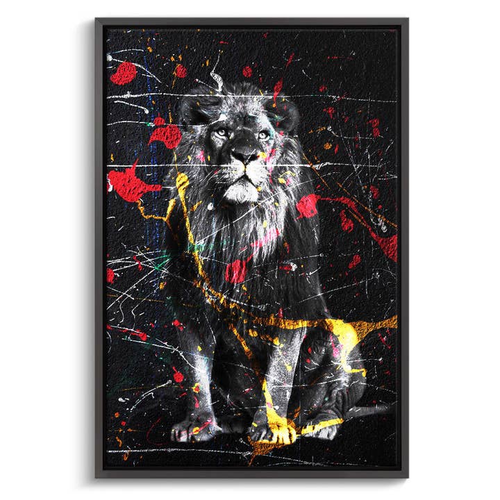 "FÄRGRIK KUNG LEJON" för wholesale av Canvarisma