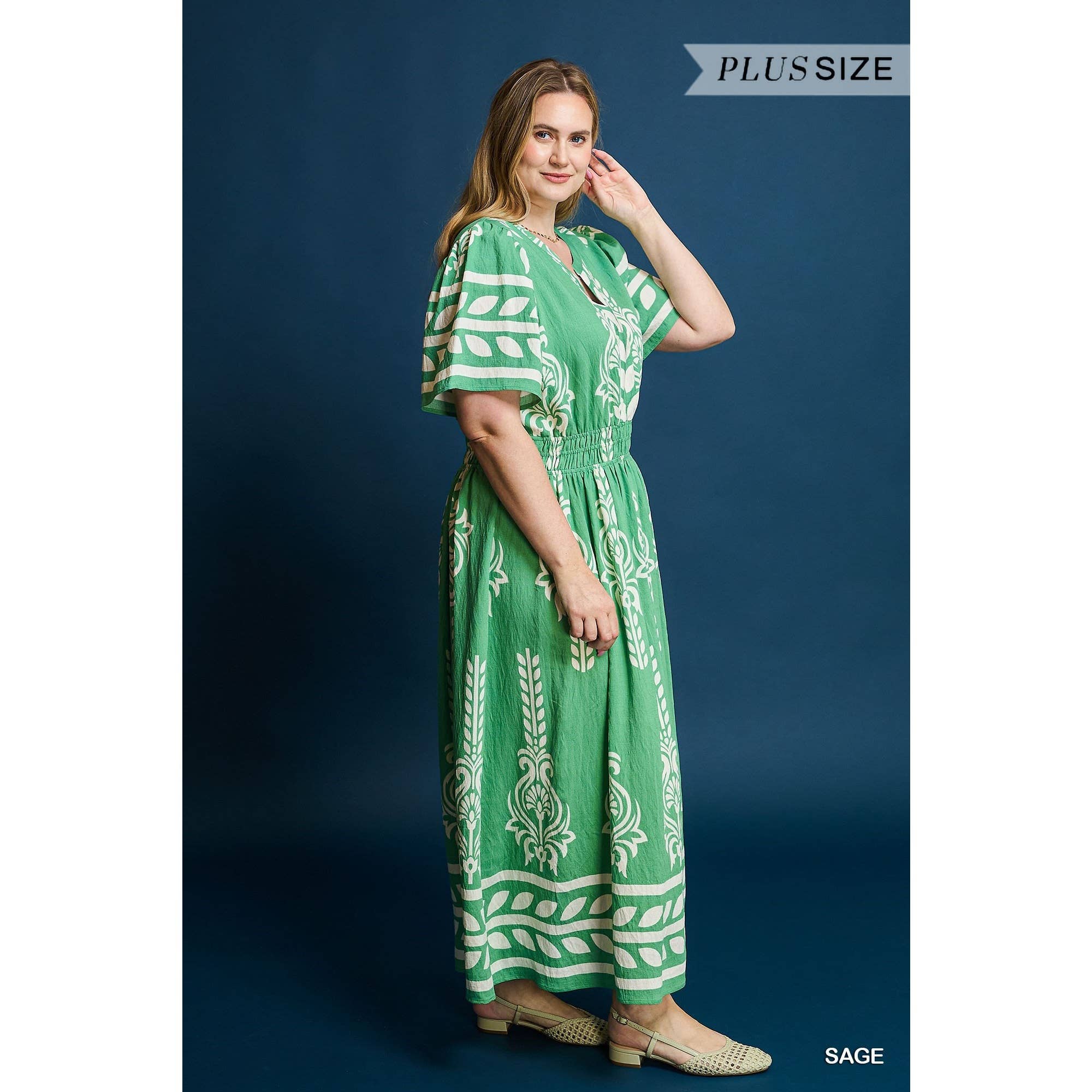 STYLE USA – Vestido - Mulher por atacado – Vestido Maxi Boho Chic PLUS2