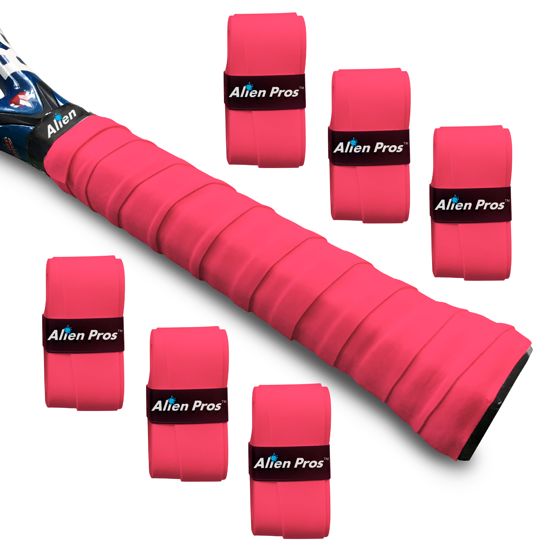 Alien Pros - Wholesale Sporting Accessories - [US] Alien Pros Tennis Racket Grip Tape Basic Dry (6 Grips)5