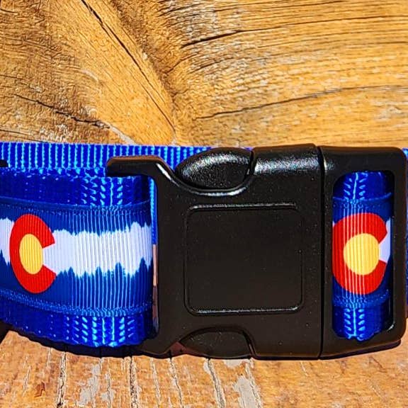 1,5" Blaues Colorado Hundehalsband für den Großhandel von Rocky Mountain Hound
