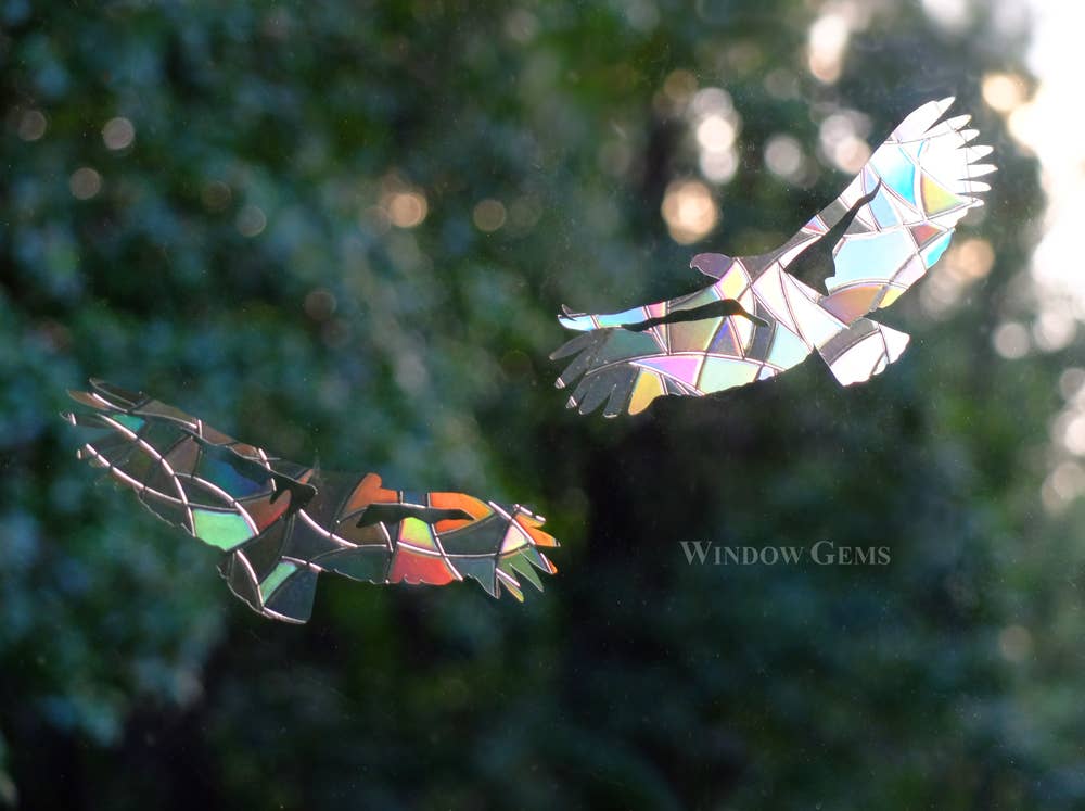 Window Gems - Wholesale Suncatcher - Redwood Mix Window Decals, Save birds from Window Collisions4