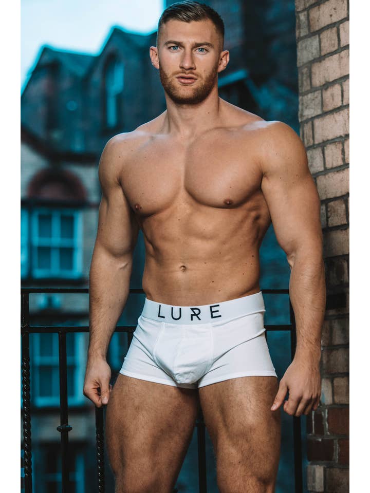 Lure Menswear LTD - Wholesale Underwear - Men's - Lure White Boxer1