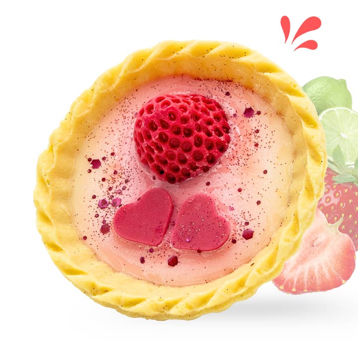 Wild strawberry scented wax tartlet for wholesale by Les Fées Mères