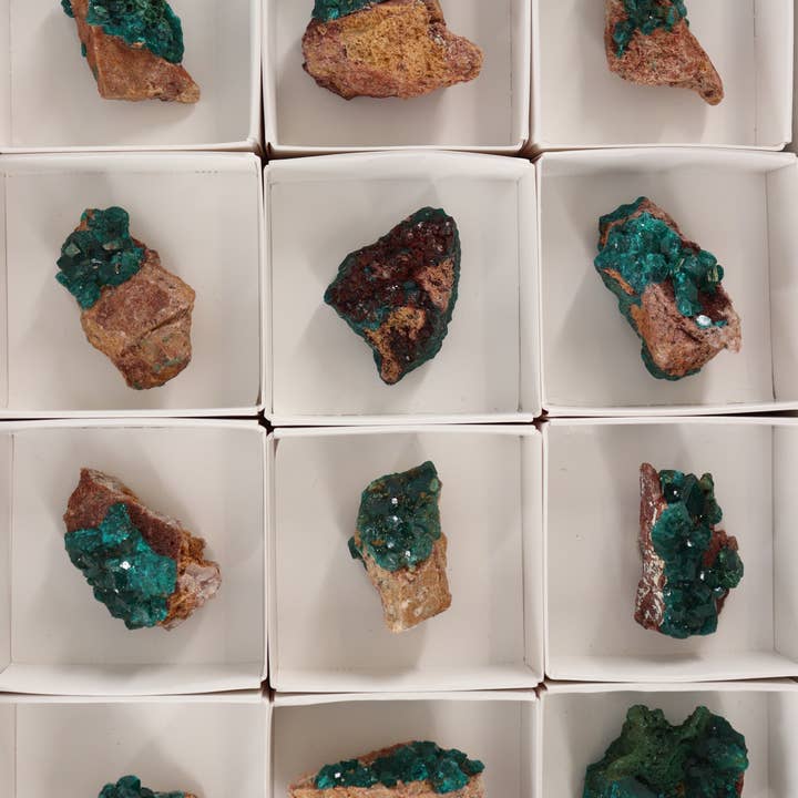 Mi Esperanza Minerals - Wholesale Spiritual Stone/Crystal - Dioptase Flat Set of 122
