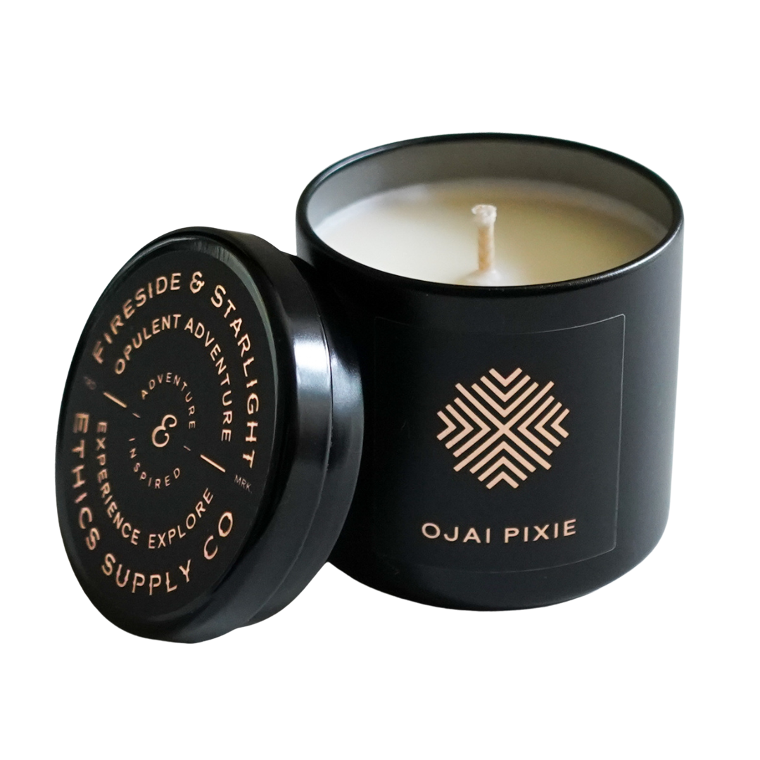 Ethics Supply Co. - Wholesale Jar/Filled Candle - Ojai Pixie Travel Candle 2