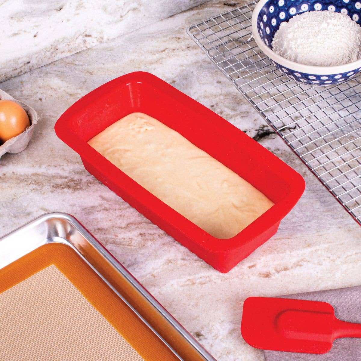 HIC - Harold Import Co. - Wholesale Kitchen Tool/Gadget - Mrs. Anderson's Baking Silicone Loaf Pan, 9.5in4