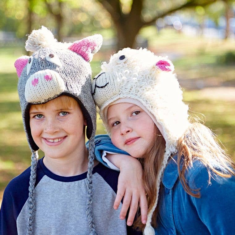 The Paper High Gift Company Limited - Wholesale Kids Hat - Kids - Handmade Woollen Animal Winter Hat - Woolly Hat23