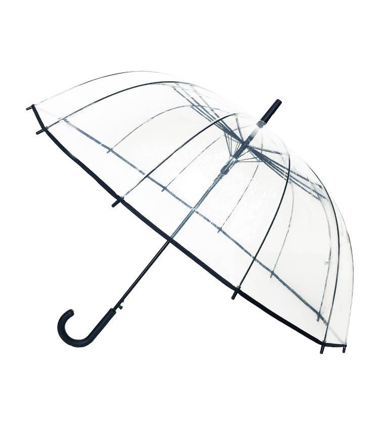 SMATI - Wholesale Umbrella - Unisex - Large Transparent Wedding Umbrella – Black Border