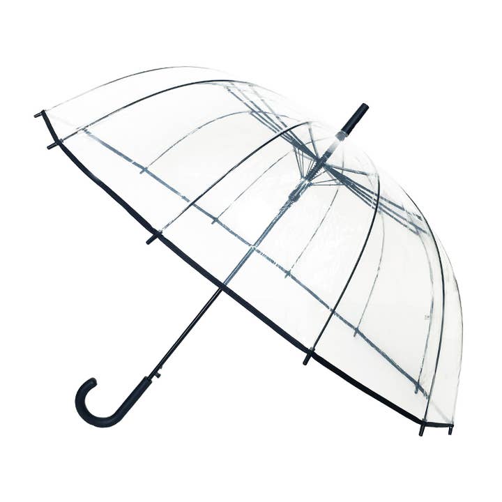 Large Transparent Wedding Umbrella – Black Border for wholesale by SMATI